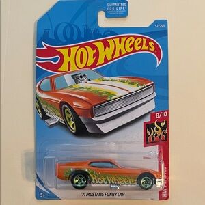 '71 Mustang Funny Car - Orange with Green Flames